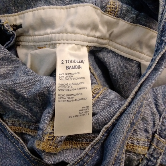 OSHKosh B'Gosh overalls, size 2 Toddler. - Picture 2 of 5